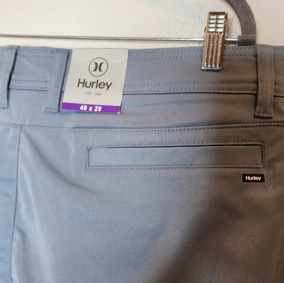NWT Hurley 40×29 Blue Tech Pants 4 pockets. - Picture 11 of 15